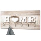 Home met hart wandkapstok op oud hout afbeelding