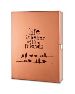 Sleutelkast koper kleur life is better with friends