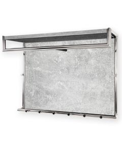 Wandgarderobe in Betonlook