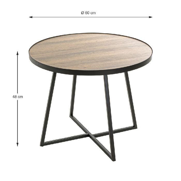 Stevige bijzettafel met stabiele poten