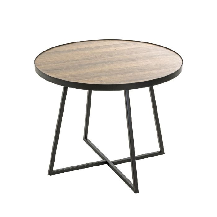Bijzettafel oud iepenhout rond – Interieurs Bijzettafel oud iepenhout rond – Interieurs